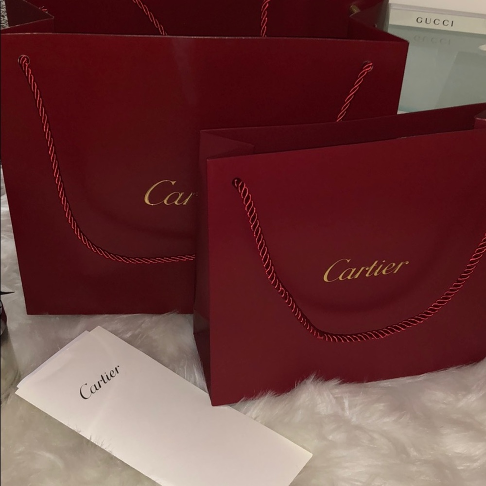 Cartier love nail bracelet shopping totes 2 avail